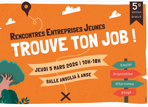 Rencontres Entreprises Jeunes Trouve ton job Anse animé par le journaliste animateur Philippe Montanay